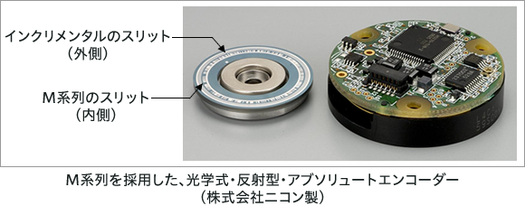 M系列を採用した光学式・反射型・アブソリュートエンコーダー